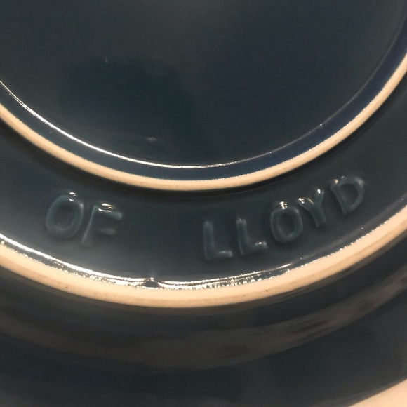 House of Lloyd 1999 vintage blue “ Cherish the Moment” glazed ceramic plate - Picture 7 of 10